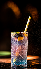 Colourful drink served at Bagh